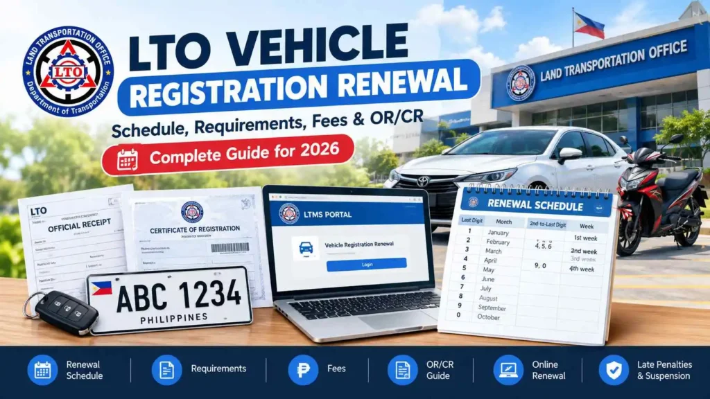 LTO vehicle registration renewal